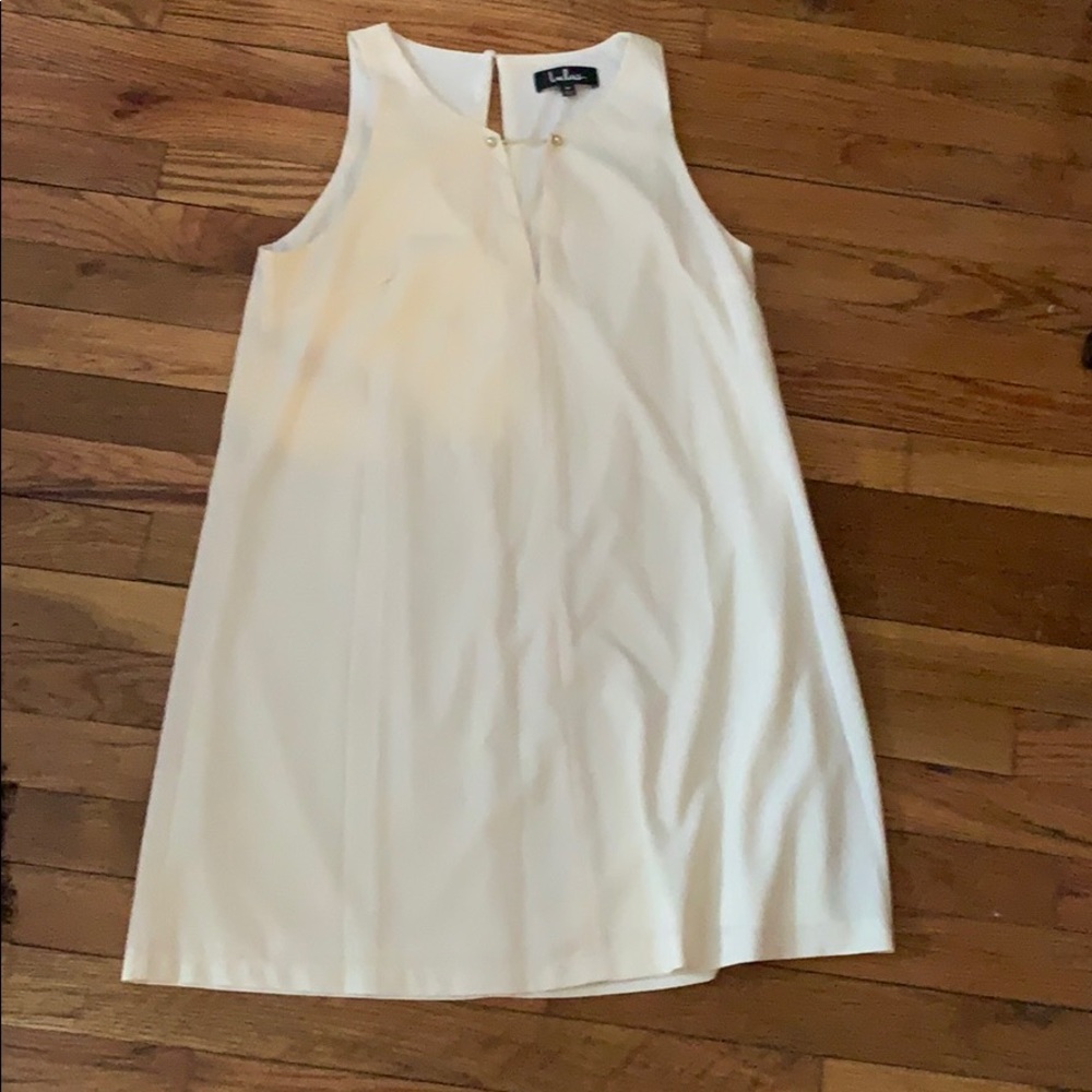 White shift dress from Lulus